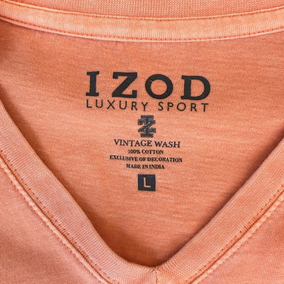 Izod Vintage Wash V-Neck - Picture 2 of 3